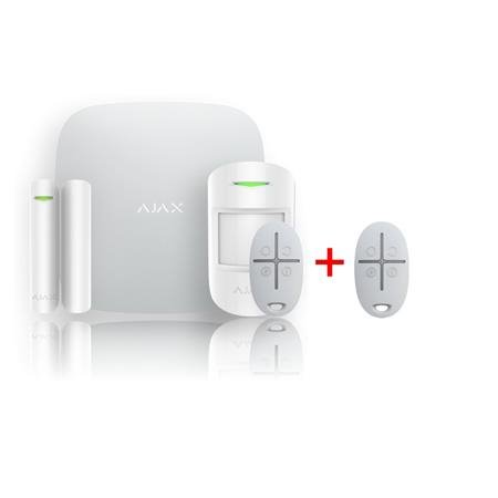 Ajax StarterKit 4G white + SpaceControl white - ZDARMA