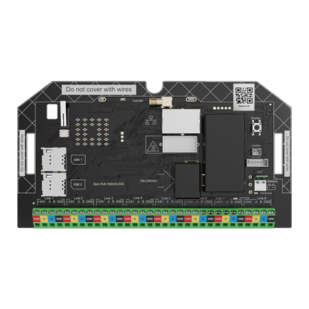 Ajax Superior Hub Hybrid (4G) Fibra (bez krytu)