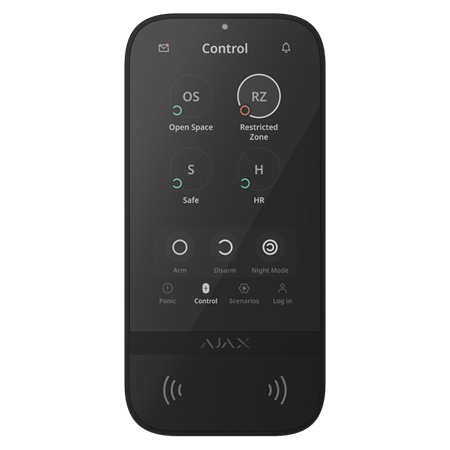 Ajax Superior KeyPad TouchScreen G3 Jeweller, černá