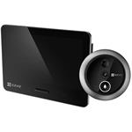 EZVIZ chytré kukátko EP4/ Wi-Fi/ 4K UHD (8 Mpix)/ 5,5" dotykový displej/ IP54/ stříbrné