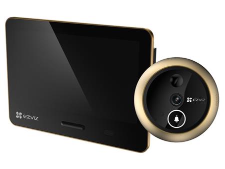 EZVIZ chytré kukátko EP4/ Wi-Fi/ 4K UHD (8 Mpix)/ 5,5" dotykový displej/ IP54/ zlaté