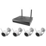EZVIZ H3C 2K+ Wi-Fi KIT/ bullet/ 4Mpix/ 1x NVR CS-X5S-R100-8W/ 4x IP kamera H3C 2K+/ HDMI/ VGA/ Wi-Fi/ LAN