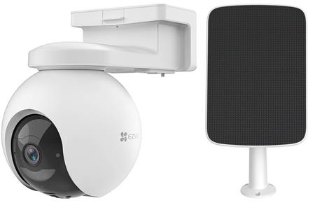EZVIZ IP kamera EB8 4G kit/ PTZ/ 4G LTE/ 3Mpix/ krytí IP65/ objektiv 4mm/ H.265/ IR přísvit až 15m/ bílá + solární panel