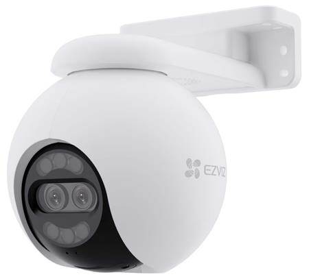 EZVIZ IP kamera H80x Dual 4K/ PTZ/ Wi-Fi/ 8+2 Mpix/ krytí IP65/ objektiv 4mm/ H.265/ IR přísvit až 30m/ bílá