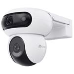 EZVIZ IP kamera H90 2K+/ duální/ PTZ/ Wi-Fi/ 2 x 4Mpix/ krytí IP65/ objektiv 2,8 + 6mm/ H.265/ IR přísvit až 30m/ bílá