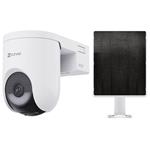 EZVIZ IP kamera HB8 Lite 4G kit/ PTZ/ 4G/LTE/ Wi-Fi/ 4Mpix/ krytí IP65/ objektiv 4mm/ IR až 15m/ bílá + solární panel 5W