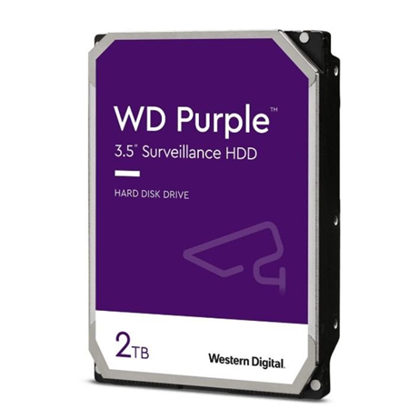 HD WD Purple 2TB, 3,5", SATA 6Gb/s, 64MB
