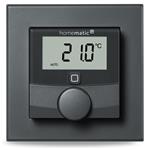 Homematic IP Drátový termostat se senzorem vlhkosti, antracit - HmIPW-WTH-A
