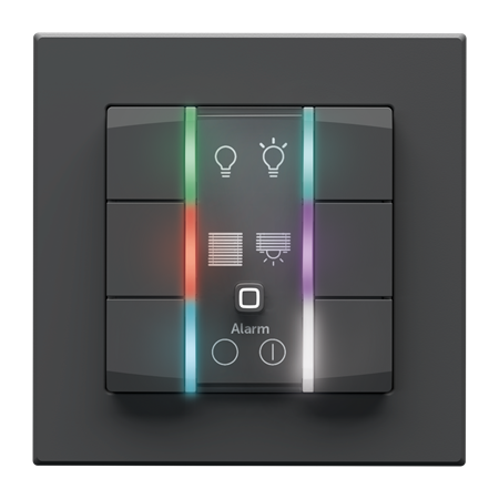 Homematic IP Nástěnný dálkový ovladač - 6 tlačítek, 230 V, antracit - HmIP-WRC6-230-A