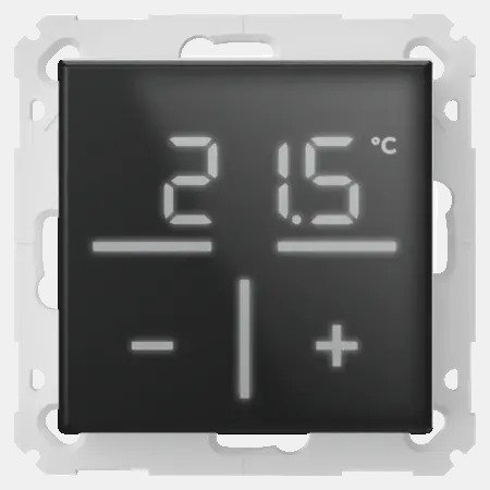 Homematic IP Skleněný nástěnný termostat, černý - HmIP-WGT-A