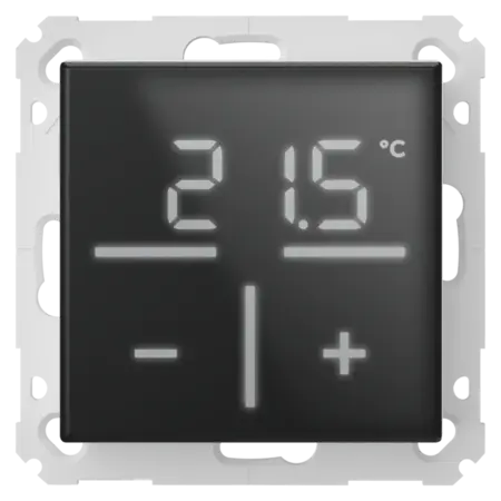 Homematic IP Skleněný nástěnný termostat se senzorem CO2, černý - HmIP-WGTC-A