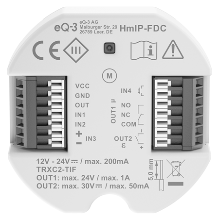 Homematic IP Univerzální ovladač otevírání dveří - skrytá montáž - HmIP-FDC