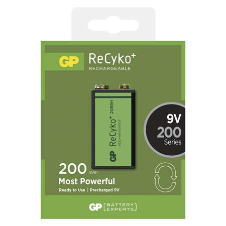Nabíjecí baterie GP ReCyko 200 (9V)