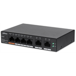 PoE switch 6/4, 100 Mb 4x PoE/2x LAN, 60W