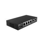 Reyee RG-ES206GC-P 6-Port Gigabit Smart POE Switch, 4 PoE/POE+ Ports with 2 Gigabit RJ45 uplink ports, 54W PoE