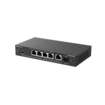 Reyee RG-ES206MG-P, 5-Port 2.5G Cloud Managed PoE Switch, 1 x 10G Uplink