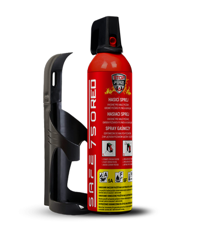 SET Hasicí sprej SAFE 750 RED + držák SAFE 75C
