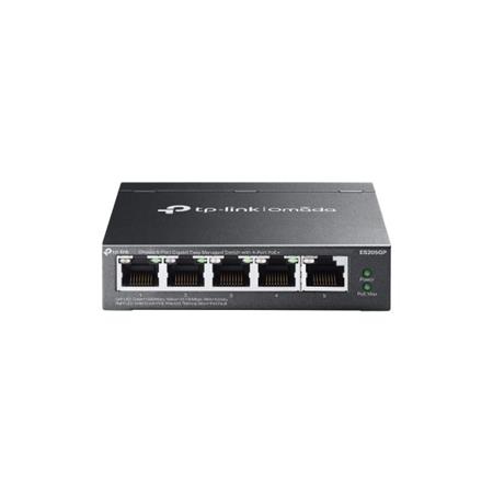 Switch TP-Link ES205GP 1x GLan, 5x GLan, 4x PoE+, 65W, Omáda SDN