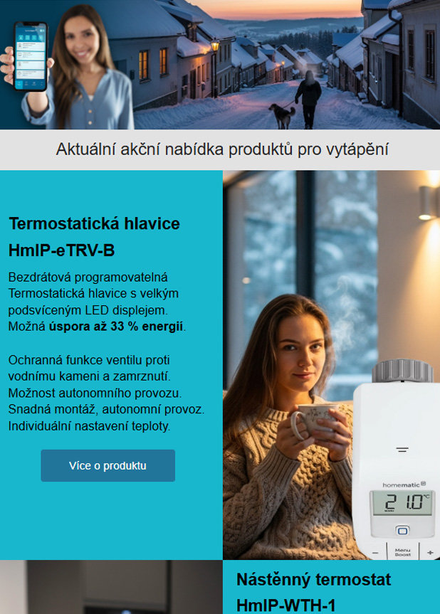 Homematic IP vytápění
