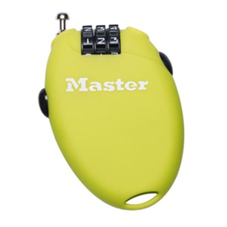 Zatahovací kabelový zámek 4603EURD Master Lock - zelený